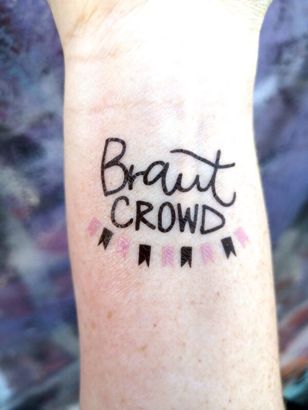 Braut Crowd - Temporäres Tattoo JGA | Schachteltante