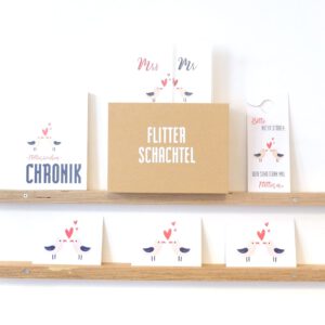 Flitter Schachtel - Hochzeitsgeschenk