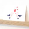 Flitter Schachtel - Hochzeitsgeschenk - Postkarte