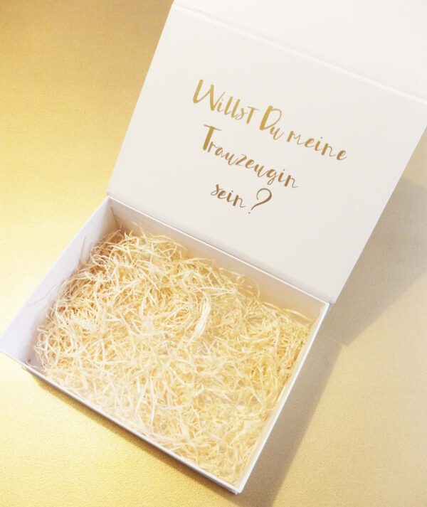 Trauzeugin Schachtel | Geschenk Trauzeugin
