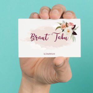 Braut Tabu Spiel JGA Schachteltante
