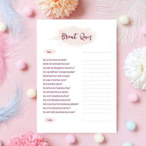Braut Quiz Schachteltante