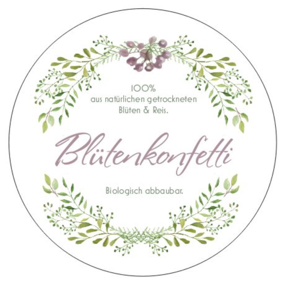 Gastgeschenk Blütenkonfetti Hochzeit