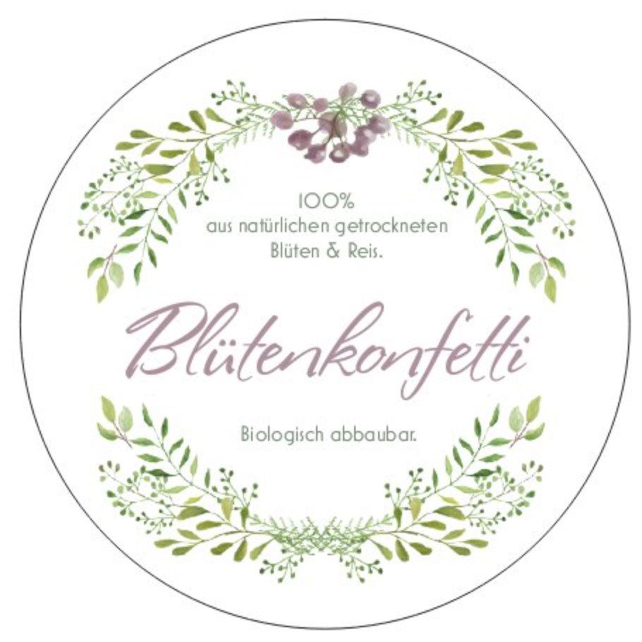 Gastgeschenk Blütenkonfetti Hochzeit