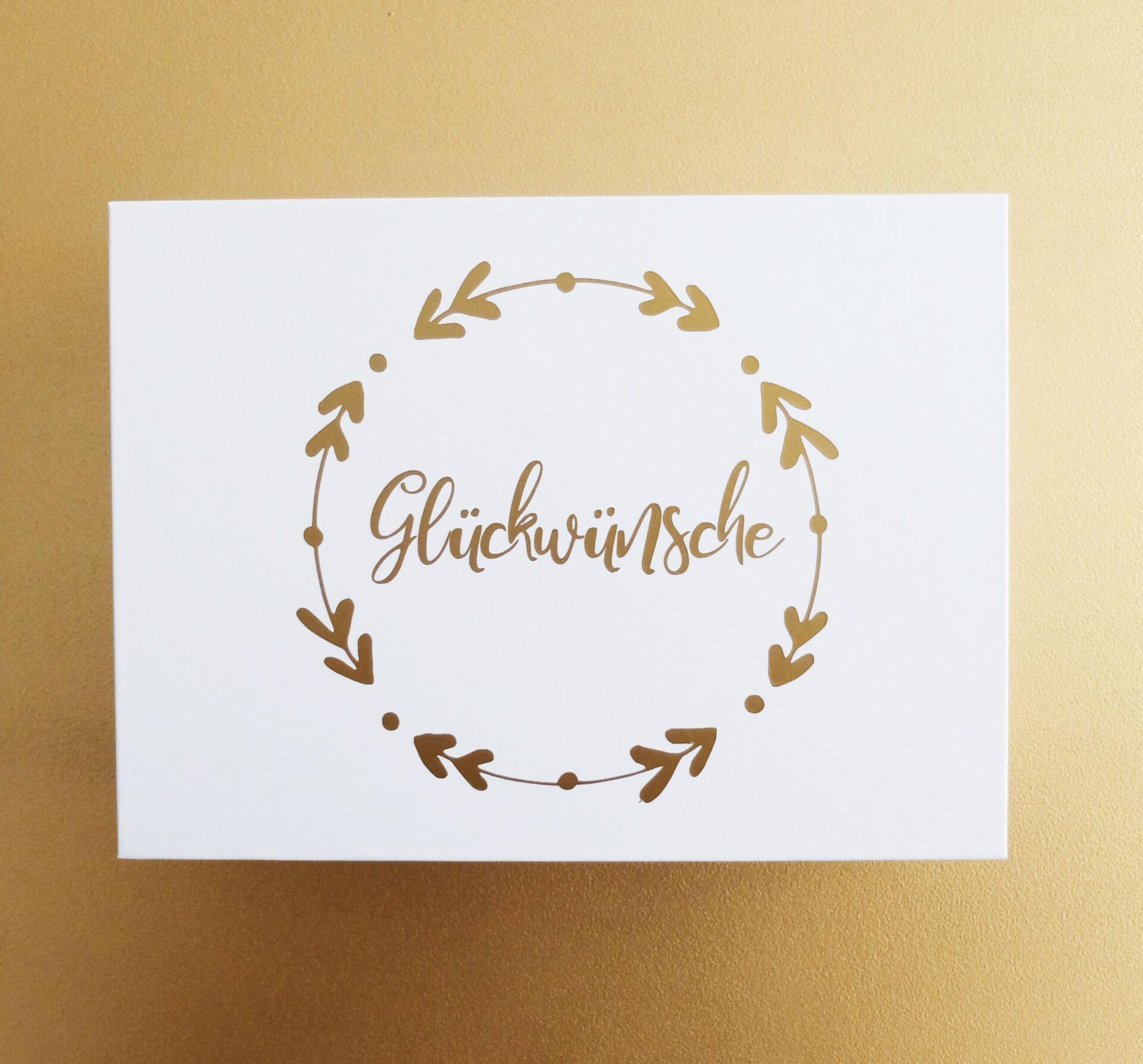 Glückwünsche Hochzeitsgeschenk Kartenbox