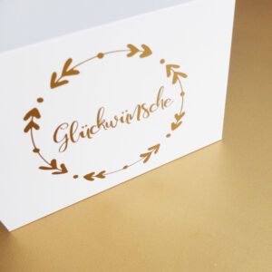 Glückwünsche Hochzeitsgeschenk Kartenbox