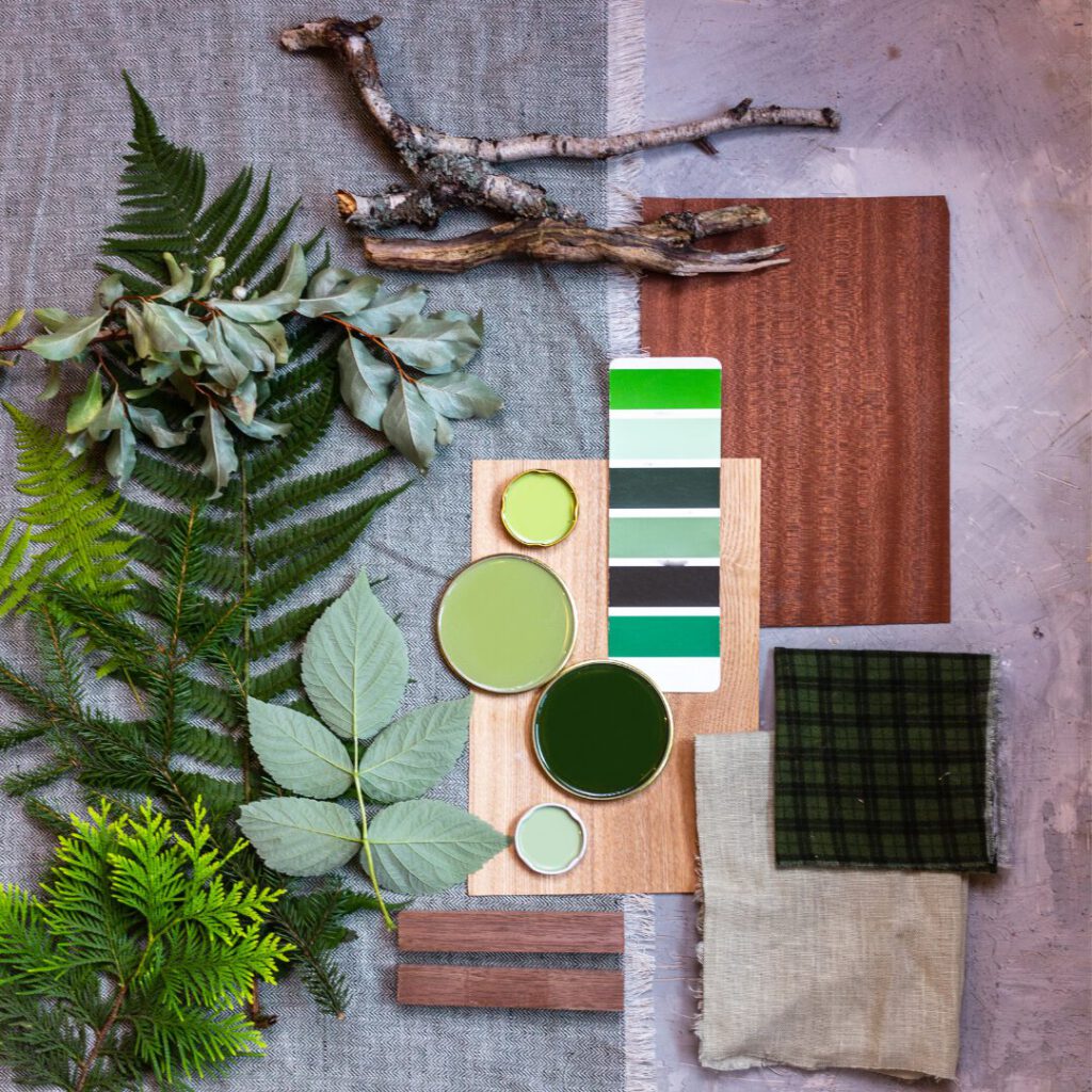 Moodboard Farbe Papeterie Schachteltante