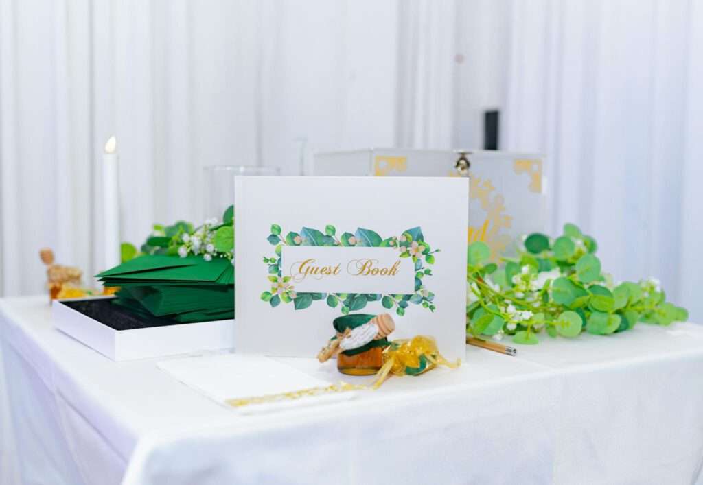 Guest Book on Table