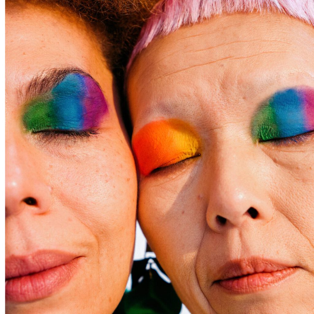 LGBTQ + Hochzeit Schachteltante