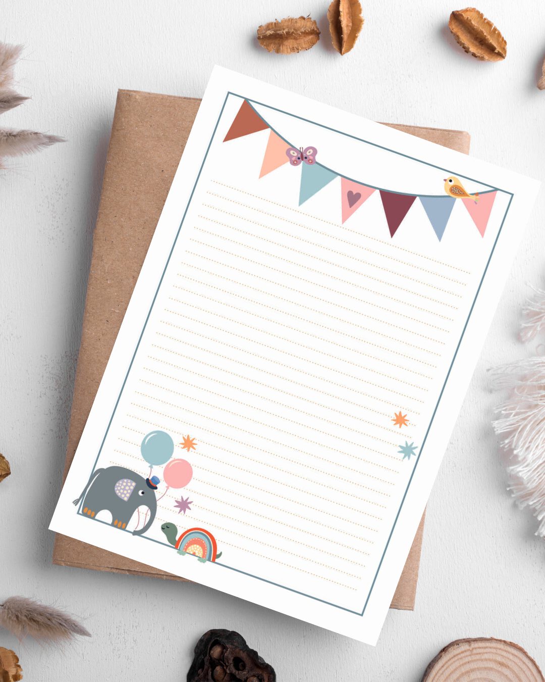 Brief ans Baby | Babyparty Spiel | Schachteltante