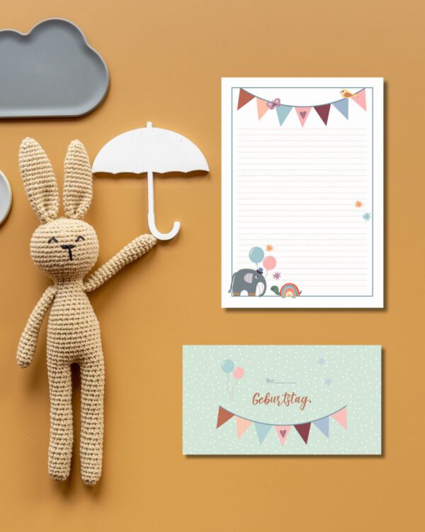 Brief ans Baby | Babyparty Spiel | Schachteltante