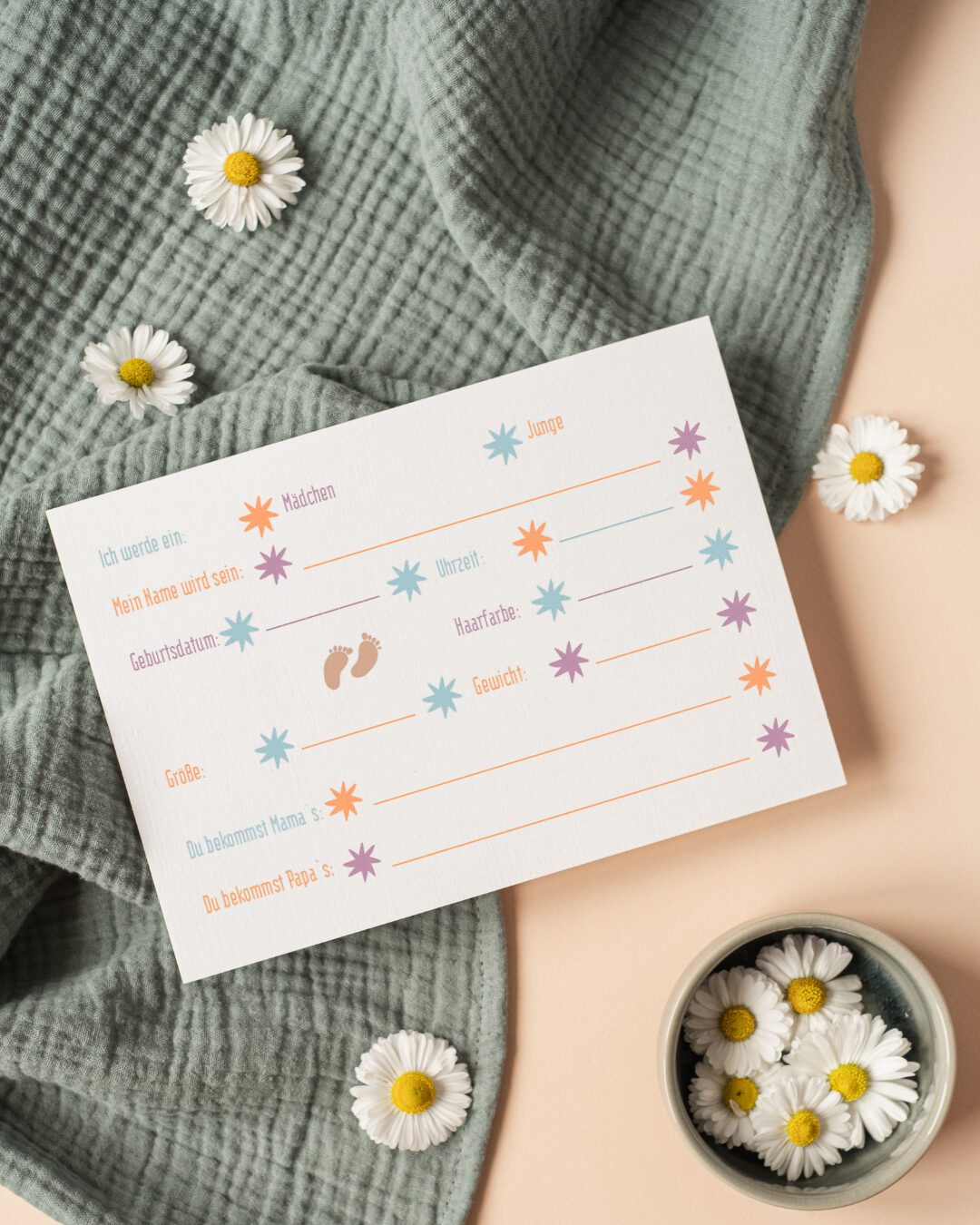 Baby Tipp - Tippspiel Babyparty | Babyshower | Schachteltante